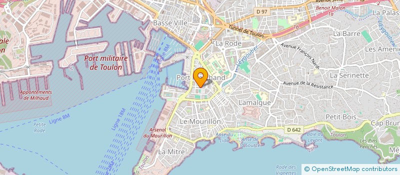 localisation de l'entreprise INEL  TOULON