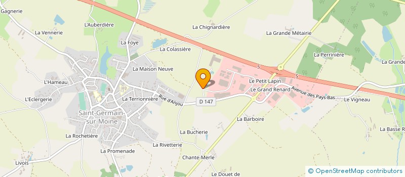 localisation de l'entreprise INELCA à SEVREMOINE