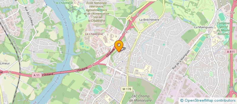 localisation de l'entreprise INELHI  NANTES