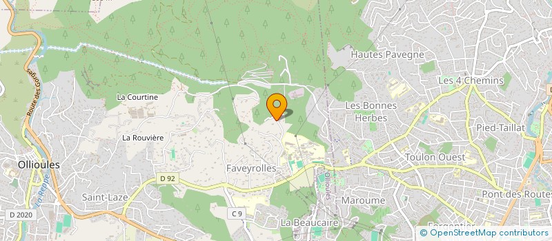 localisation de l'entreprise INELIA  OLLIOULES