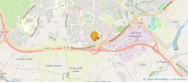 localisation de l'entreprise INELIS  SAINT-LO