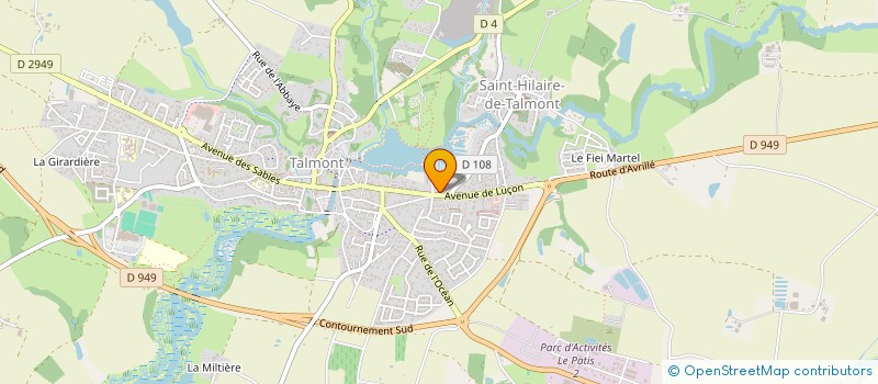 localisation de l'entreprise INELU  TALMONT-SAINT-HILAIRE