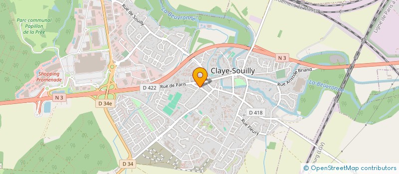 localisation de l'entreprise INELUS AUTO  CLAYE-SOUILLY
