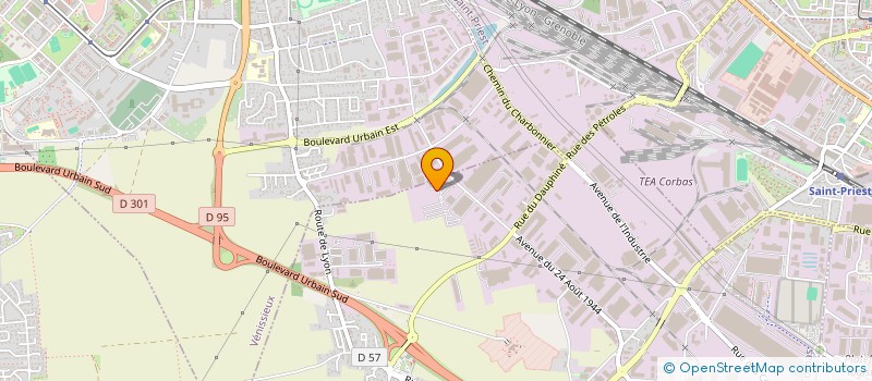 localisation de l'entreprise INELY à CORBAS