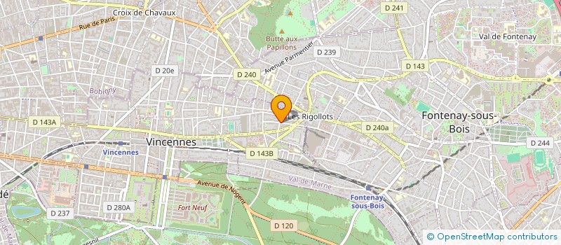 localisation de l'entreprise INEM FRANCE à VINCENNES