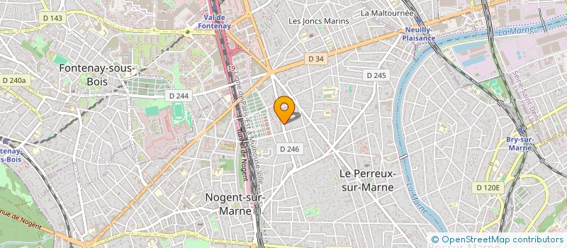 localisation de l'entreprise INEM ILE DE FRANCE à LE PERREUX-SUR-MARNE