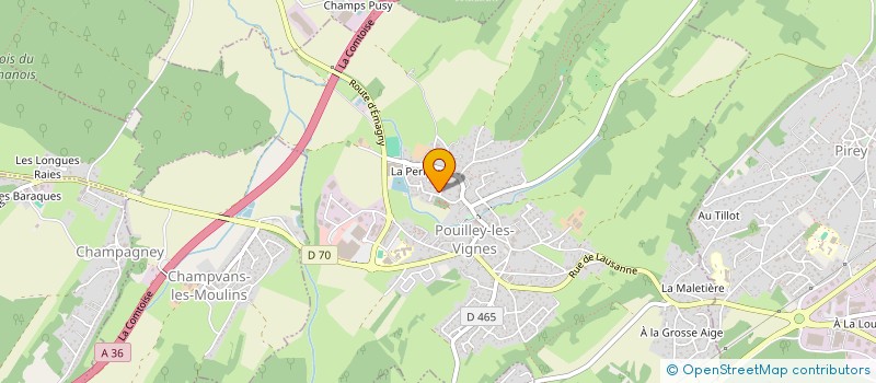 localisation de l'entreprise INEMAS  POUILLEY-LES-VIGNES