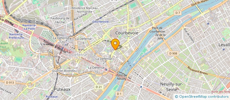 localisation de l'entreprise INEO à COURBEVOIE
