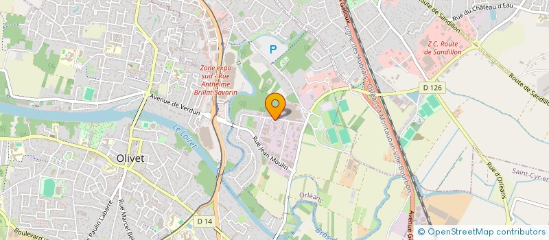 localisation de l'entreprise INEO CENTRE à ORLEANS