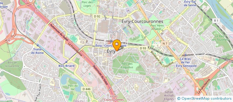 localisation de l'entreprise INEO CONSULT à EVRY-COURCOURONNES