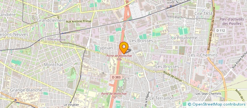 localisation de l'entreprise INEO RESEAUX HAUTE TENSION  VILLEURBANNE