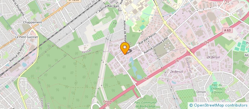 localisation de l'entreprise INEO RESEAUX NOUVELLE AQUITAINE  SALLEBUF