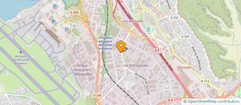 localisation de l'entreprise INEO RESEAUX SUD  VITROLLES