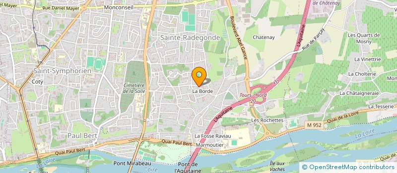 localisation de l'entreprise INEO TELESECURITE SERVICES  TOURS