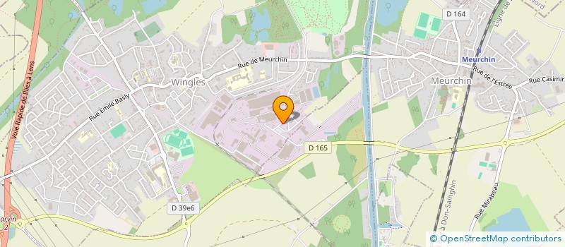 localisation de l'entreprise INEOS STYROLUTION FRANCE SAS à WINGLES