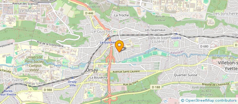 localisation de l'entreprise INEOVA à ORSAY
