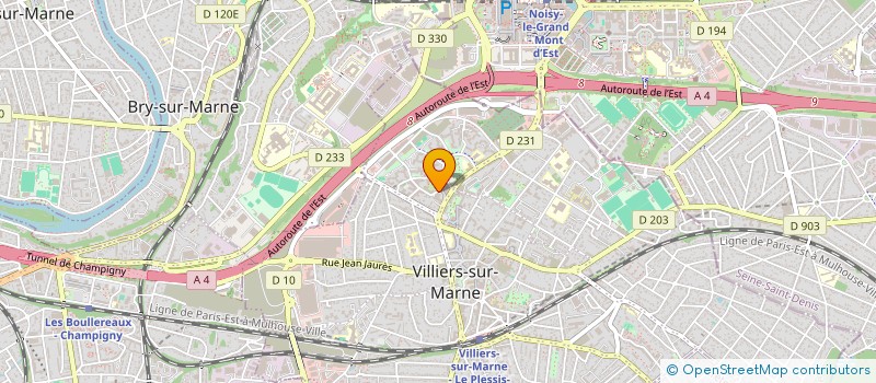 localisation de l'entreprise INERCIE VERTE  VILLIERS-SUR-MARNE