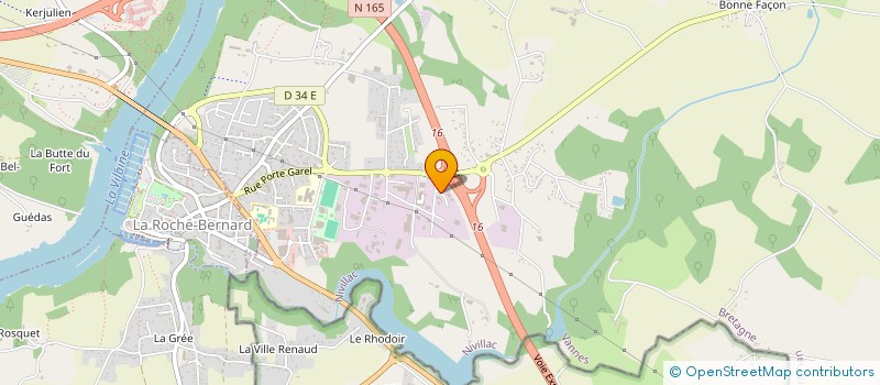 localisation de l'entreprise INERFI  NIVILLAC