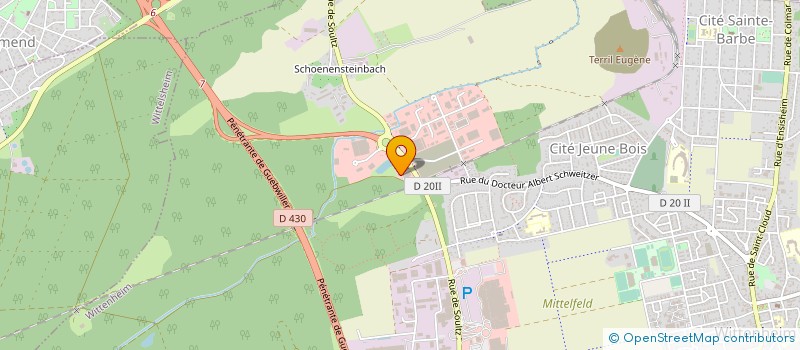 localisation de l'entreprise INERGEO à WITTENHEIM