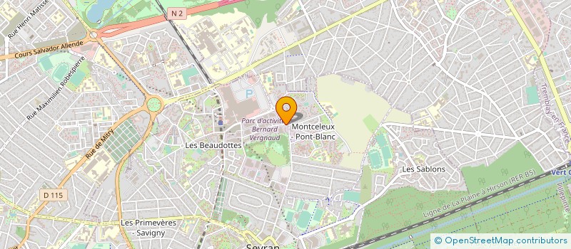 localisation de l'entreprise INERGY  SEVRAN