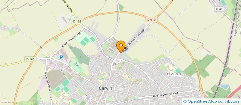 localisation de l'entreprise INERION à CARVIN