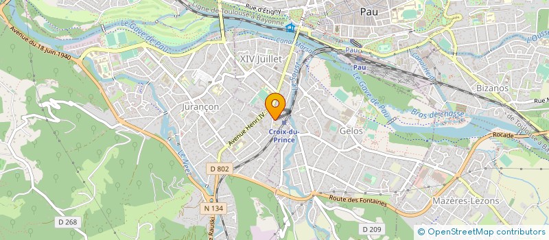 localisation de l'entreprise INERJ  JURANCON