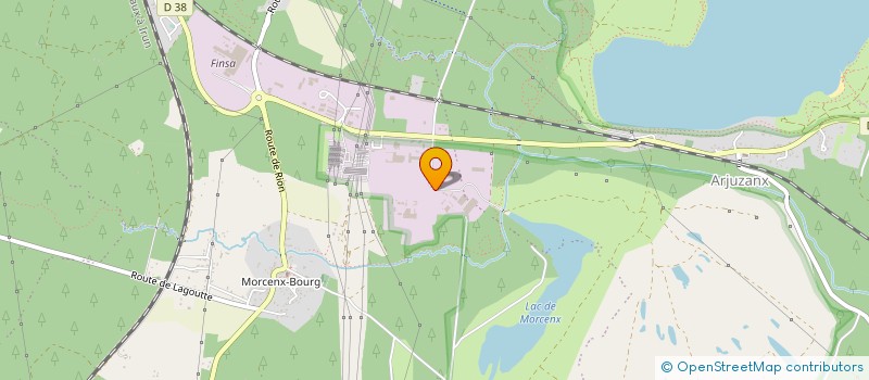 localisation de l'entreprise INERTAM à MORCENX-LA-NOUVELLE