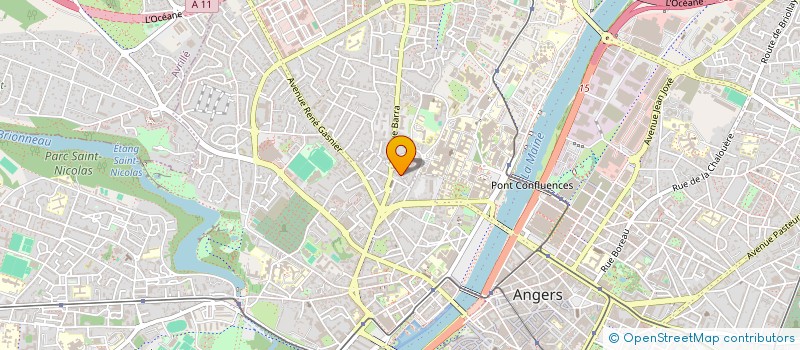 localisation de l'entreprise INERTIE à ANGERS
