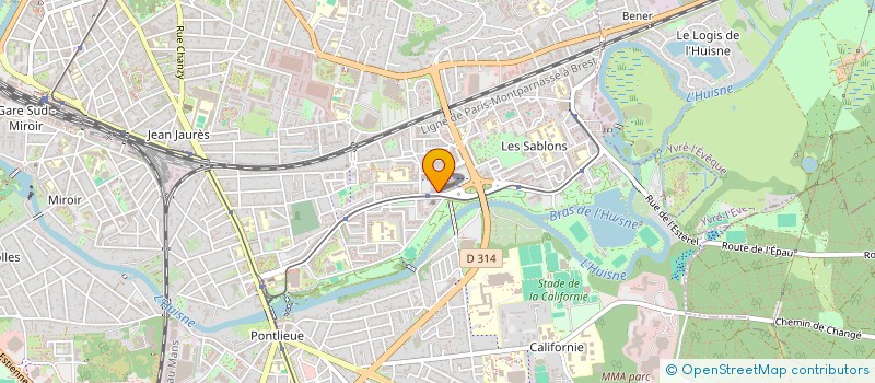localisation de l'entreprise INES à LE MANS