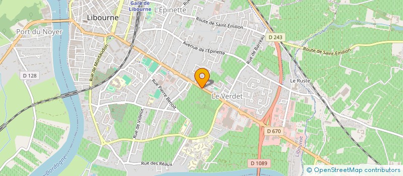 localisation de l'entreprise INES à LIBOURNE