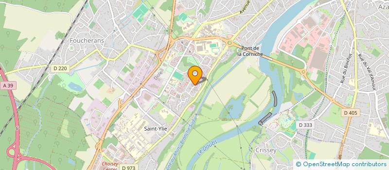 localisation de l'entreprise INES à DOLE