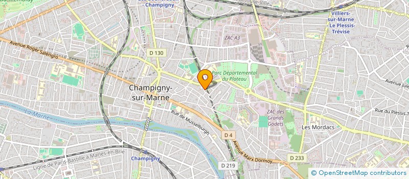 localisation de l'entreprise INES  CHAMPIGNY-SUR-MARNE