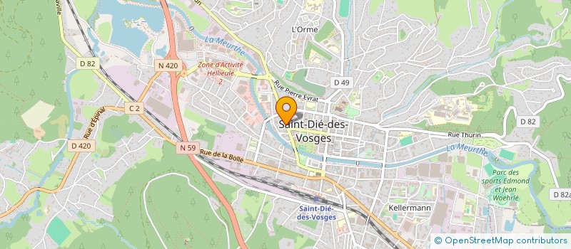 localisation de l'entreprise INES à SAINT-DIE-DES-VOSGES