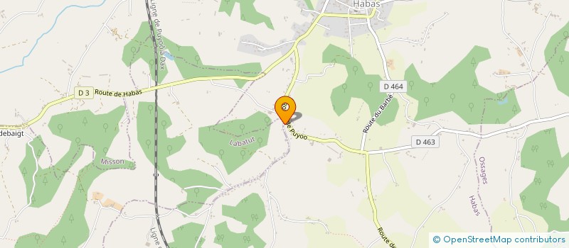 localisation de l'entreprise INES  HABAS