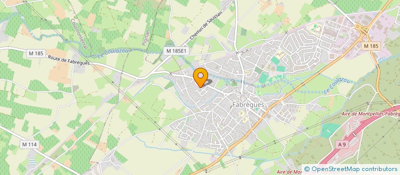 localisation de l'entreprise INES  FABREGUES