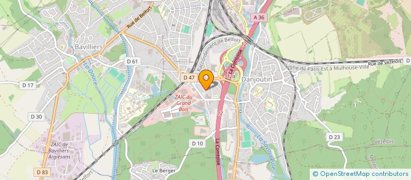 localisation de l'entreprise INES  DANJOUTIN