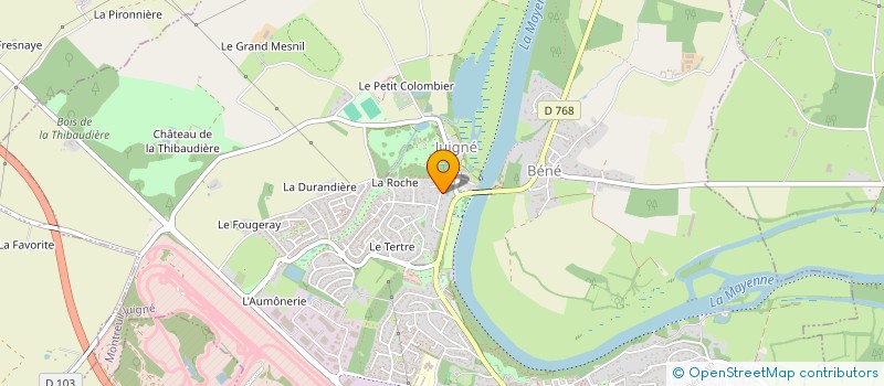 localisation de l'entreprise INES à ANGERS