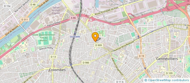 localisation de l'entreprise INES à COLOMBES