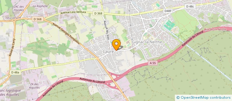 localisation de l'entreprise INES à GIGNAC-LA-NERTHE