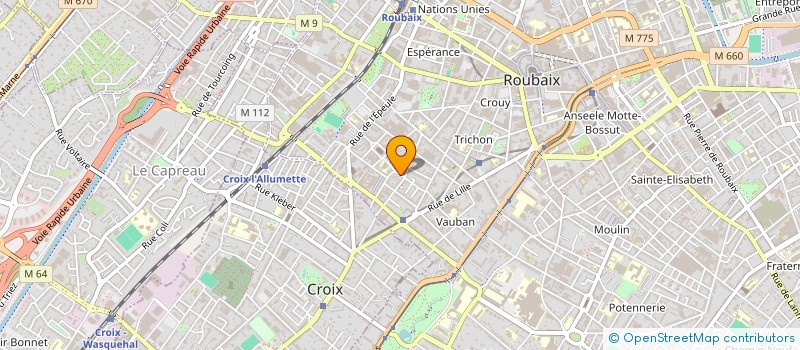 localisation de l'entreprise INES à ROUBAIX
