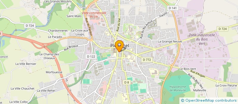 localisation de l'entreprise INES  PLOERMEL