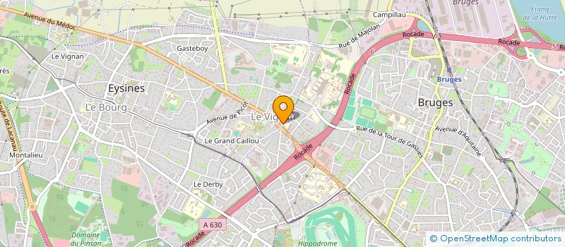 localisation de l'entreprise INES  EYSINES