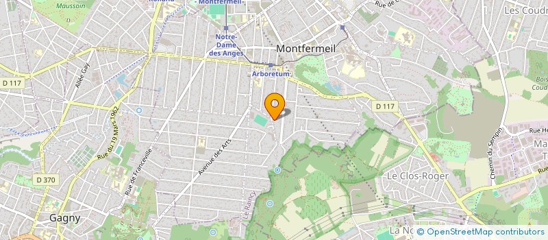 localisation de l'entreprise INES à MONTFERMEIL