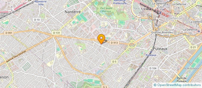 localisation de l'entreprise INES  NANTERRE