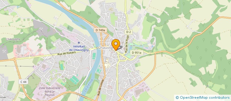 localisation de l'entreprise INES à CHAUVIGNY