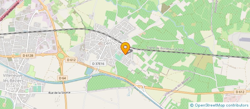 localisation de l'entreprise INES ANDRIEU à VILLENEUVE-LES-BEZIERS