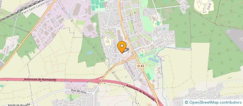 localisation de l'entreprise INES AUTO PIECES à LES MUREAUX