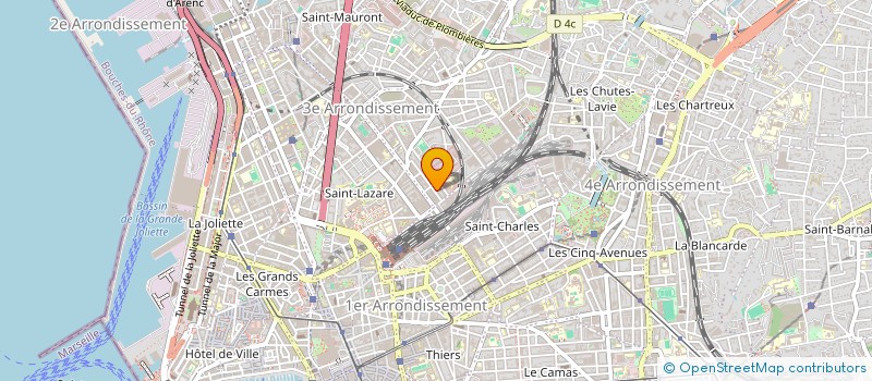localisation de l'entreprise INES BAT  MARSEILLE