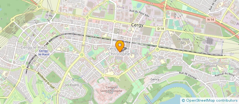 localisation de l'entreprise INES BIJOUX  CERGY