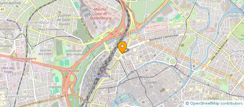 localisation de l'entreprise INES C à STRASBOURG